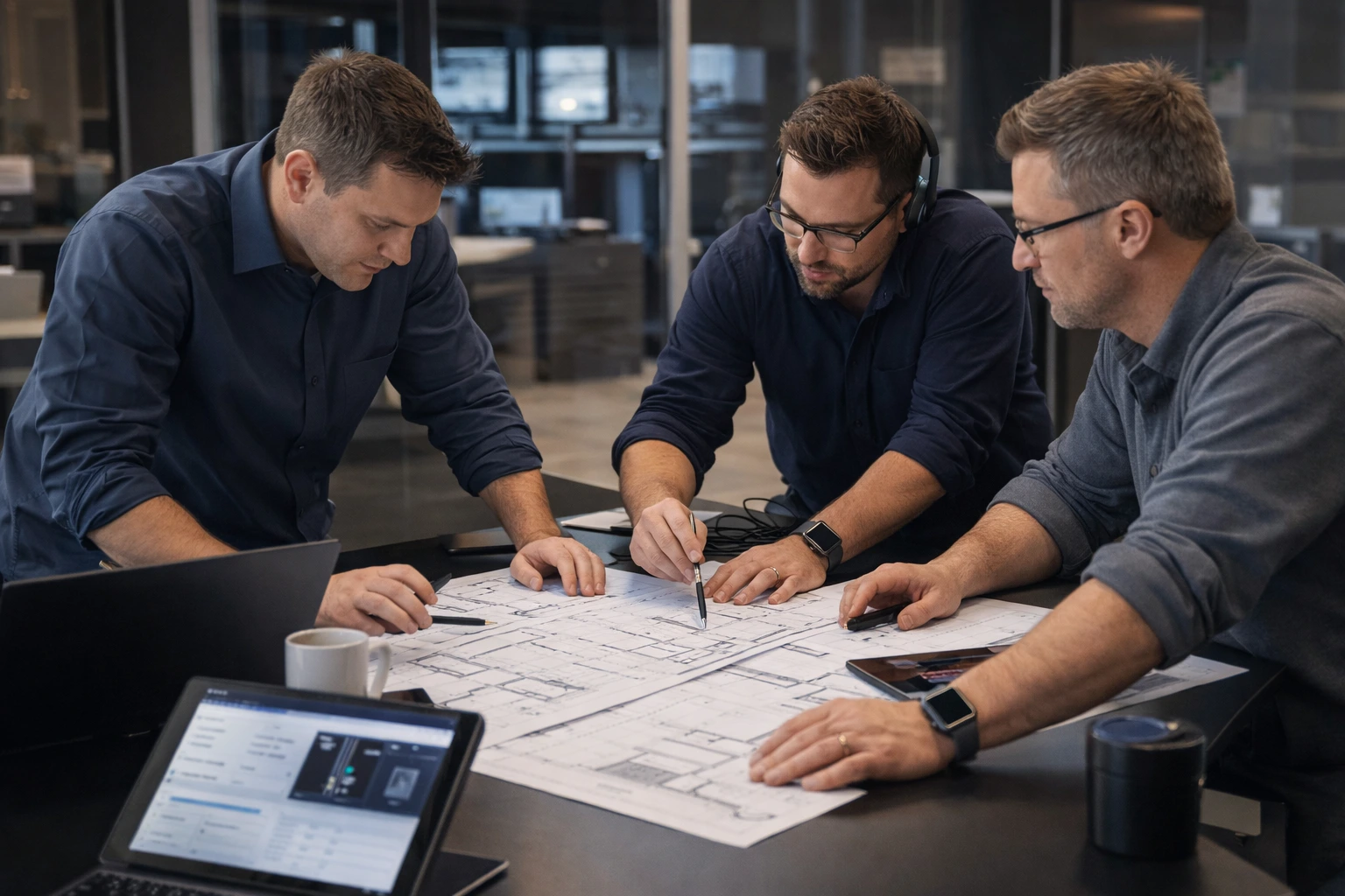 Integration team planning a deployment